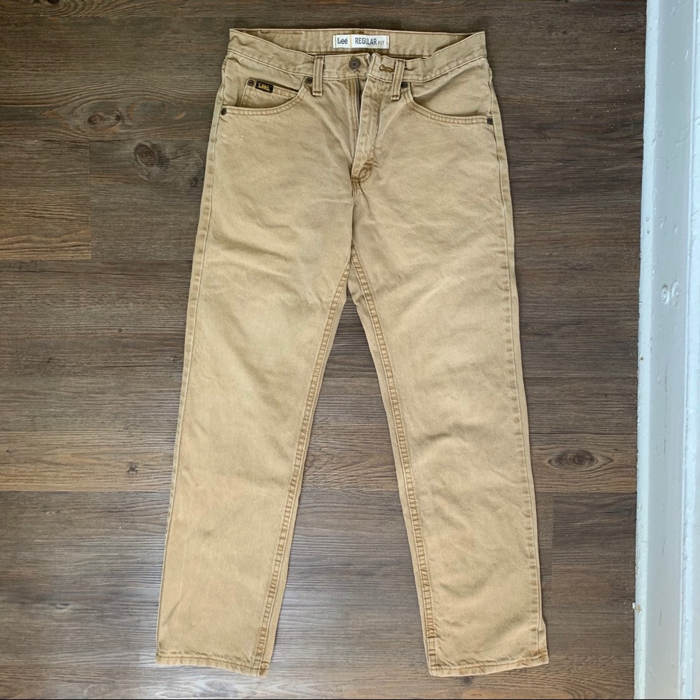 Lee Regular Fit Tan khaki Jeans